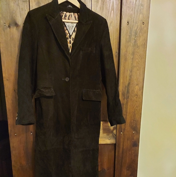 J. Percy for Marvin Richards Jackets & Blazers - Black Suede Trench Coat: barely worn great condition